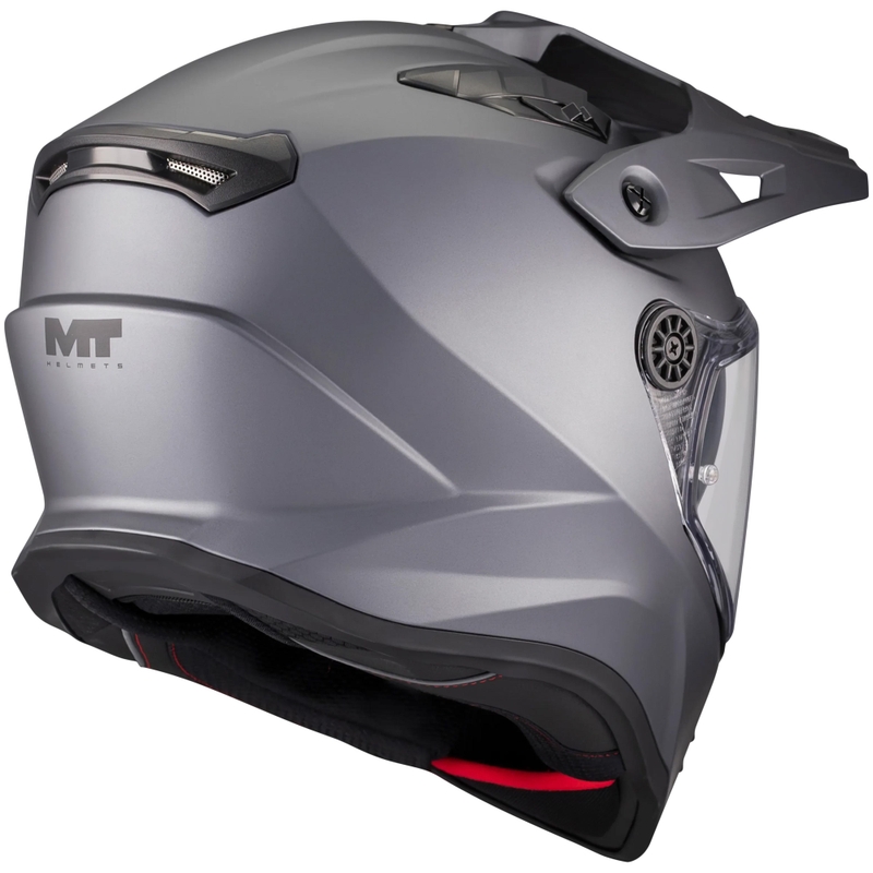 Enduro motocikla ķivere MT Track SV Pure A2 matēti pelēka