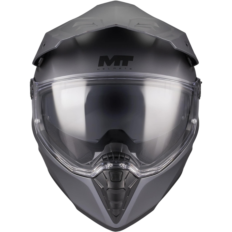 Enduro motocikla ķivere MT Track SV Pure A2 matēti pelēka
