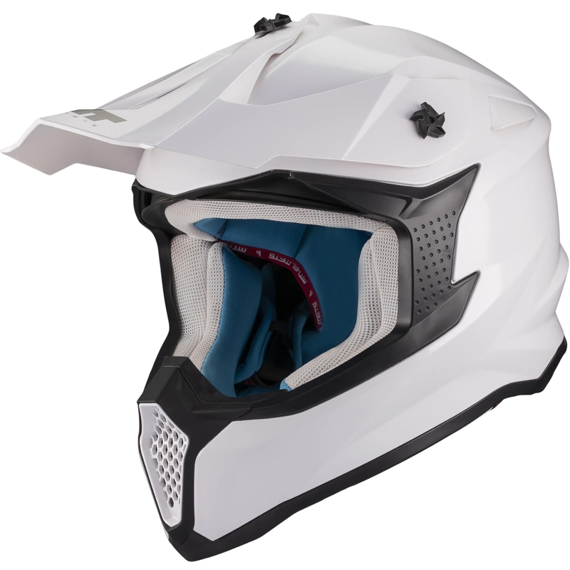Motokrosa ķivere MT Falcon S Pure A0 balta