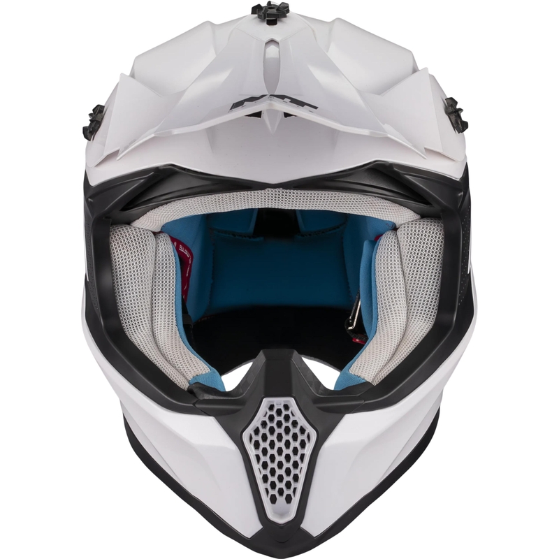 Motokrosa ķivere MT Falcon S Pure A0 balta