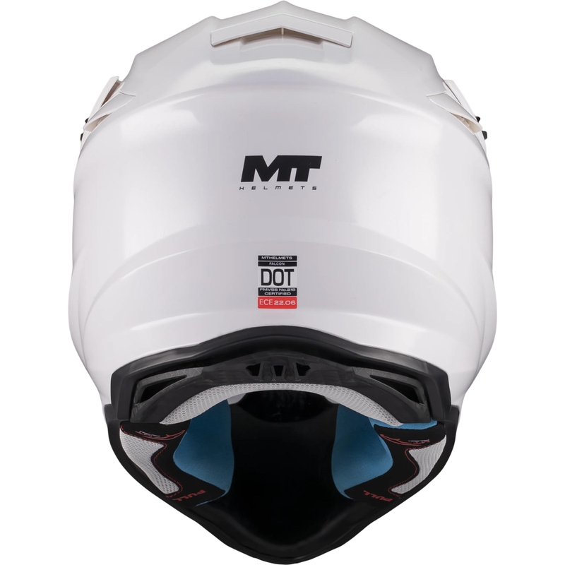 Motokrosa ķivere MT Falcon S Pure A0 balta