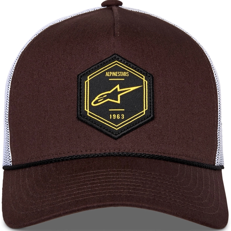 Alpinestars Hexeon Trucker cepure brūna-balta