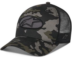 Alpinestars Oblique Camo Trucker cepure melna-kamoka-melna