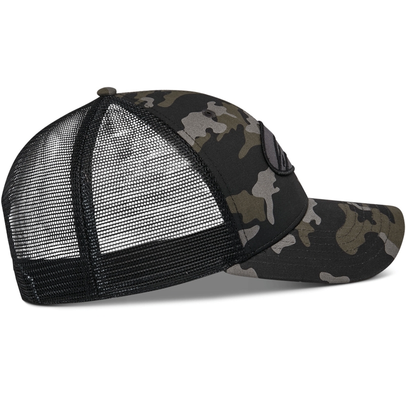 Alpinestars Oblique Camo Trucker cepure melna-kamoka-melna