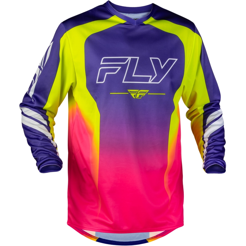 Motokrosa krekls FLY Racing F-16 Raze violets-sarkans-dzeltens