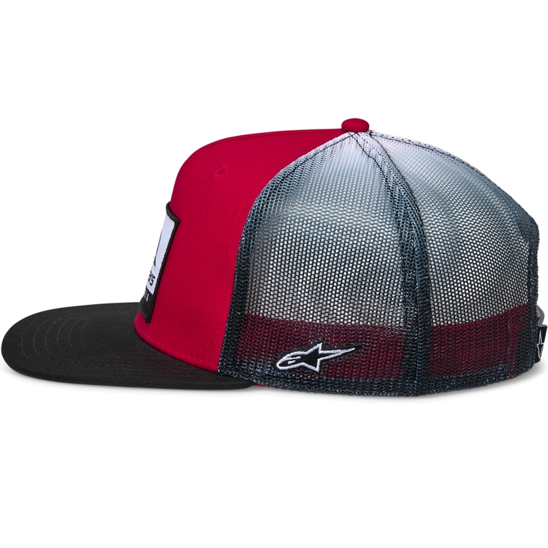 Alpinestars Cali Gradient Trucker cepure sarkana-melna-balta
