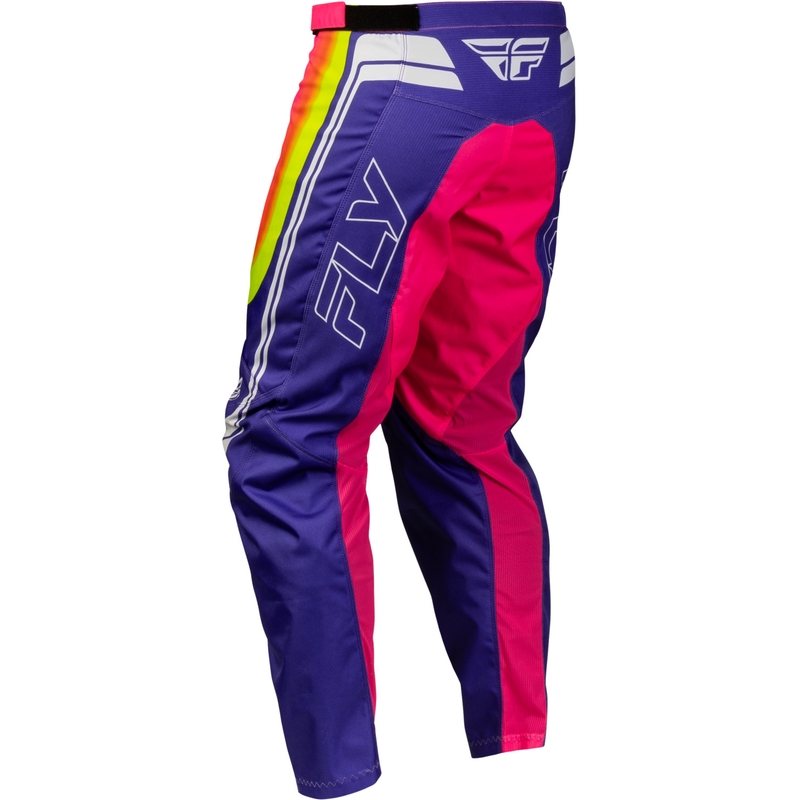 FLY Racing F-16 Raze motocikla motokrosa bikses violeti sarkanas-dzeltenas
