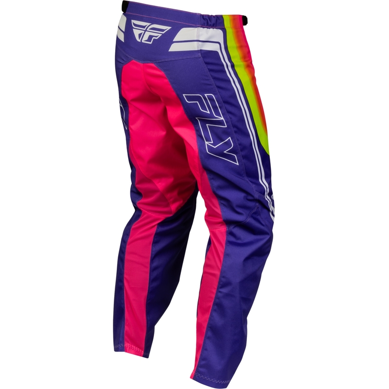FLY Racing F-16 Raze motocikla motokrosa bikses violeti sarkanas-dzeltenas