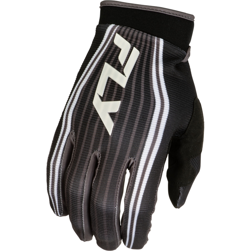 Motokrosa cimdi motocikliem FLY racing F-16 Lift balti-melni