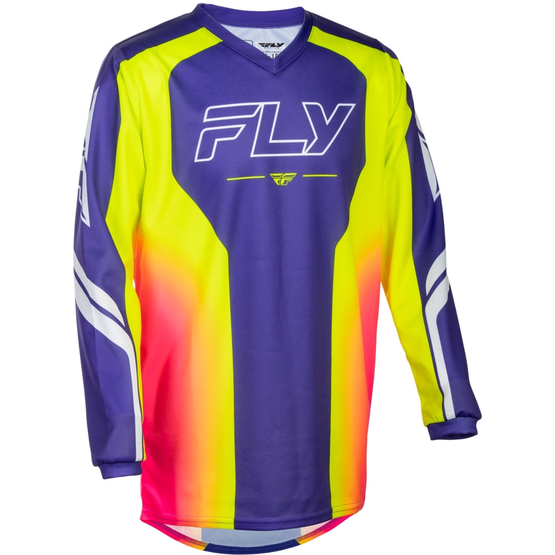 FLY Racing F-16 Raze bērnu motokrosa krekls violets-sarkans-dzeltens