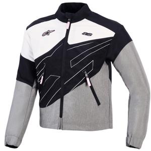 Alpinestars Stella Moshell sieviešu motocikla jaka melna-pelēka-balta-rozā