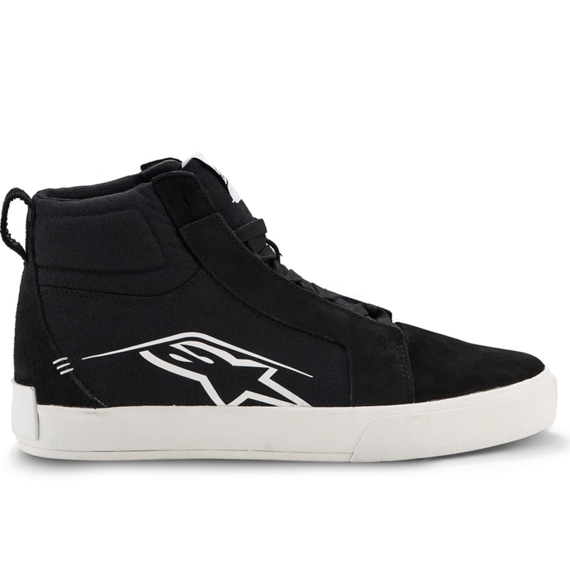 Alpinestars Ride-63 audekla motocikla zābaki melni-balti