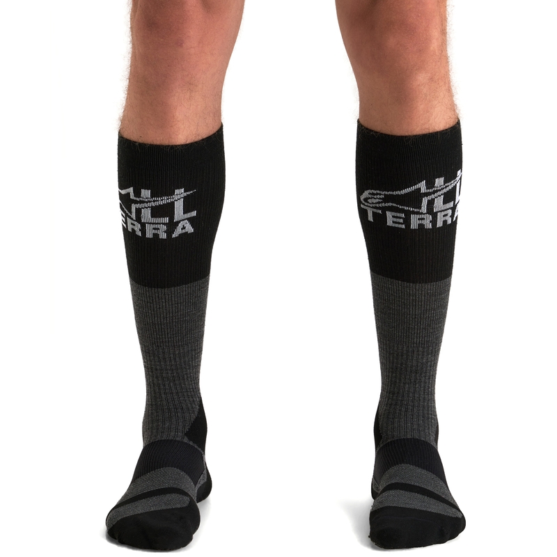 Alpinestars AT 8 Merino zeķes pelēkmelnas
