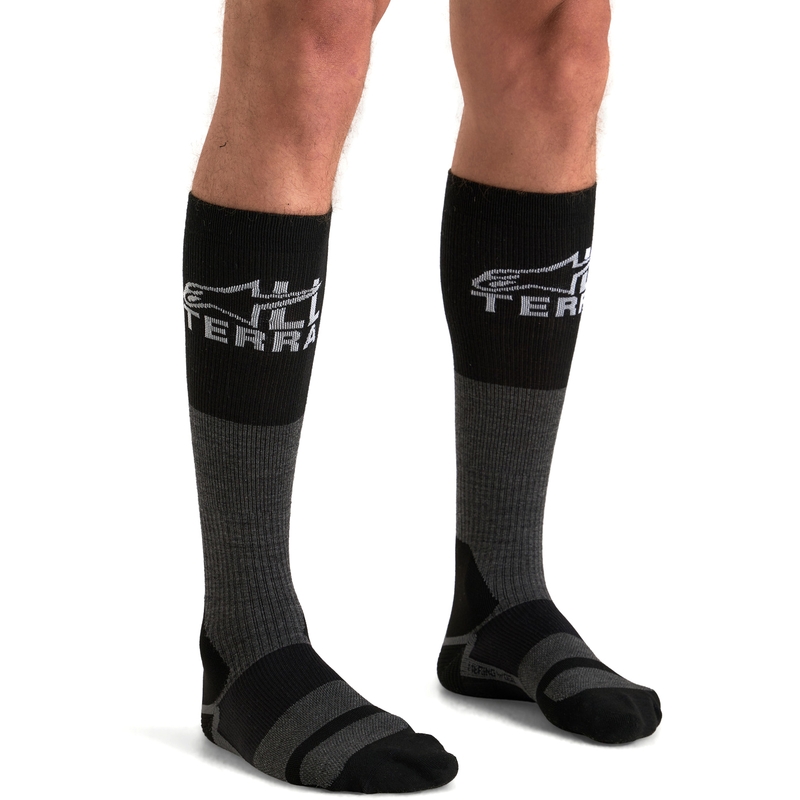 Alpinestars AT 8 Merino zeķes pelēkmelnas