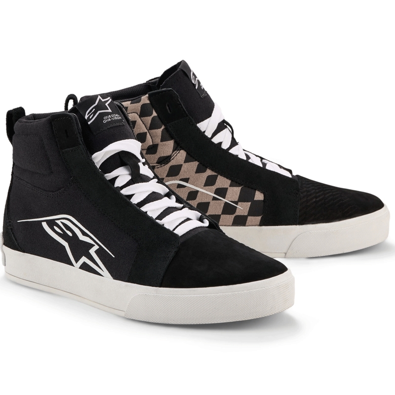 Alpinestars Ride-63 audekla motocikla zābaki melni-gaiši pelēki