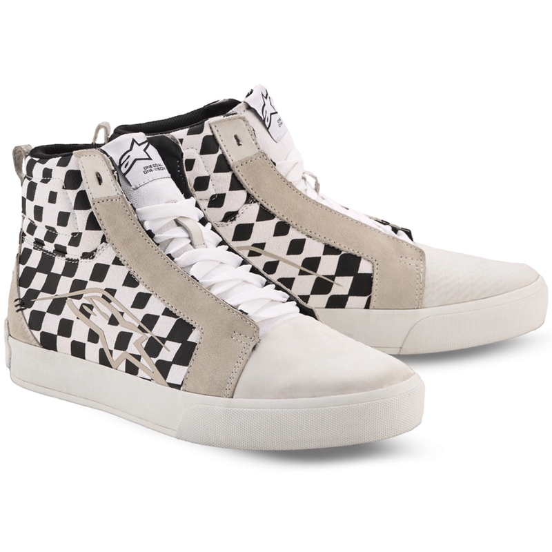 Alpinestars Ride-63 audekla motocikla zābaki melni-bēši-balti