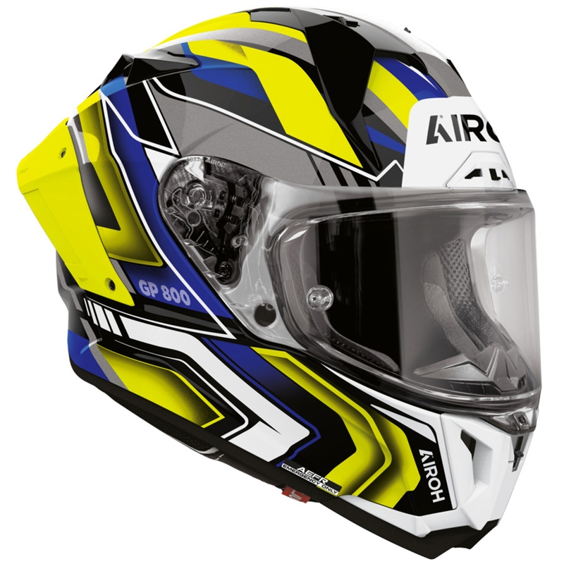 Airoh GP 800 Volt slēgta motocikla ķivere matēta dzeltena