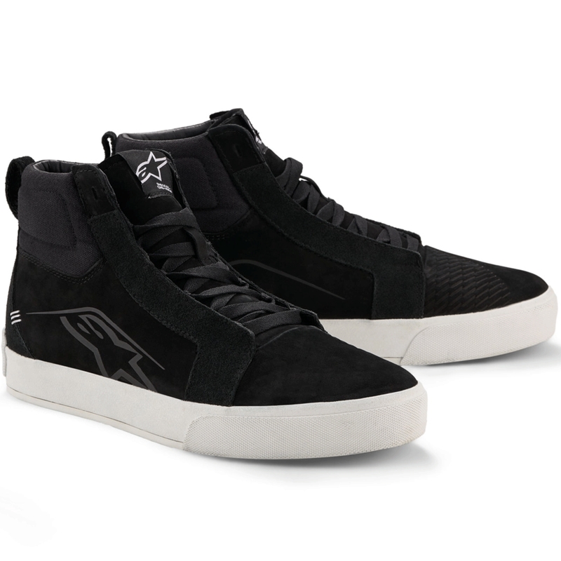 Alpinestars Ride-63 ādas motocikla zābaki melni-balti