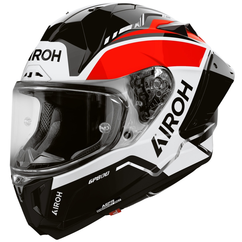 Airoh GP 800 Lane motocikla ķivere, sarkana