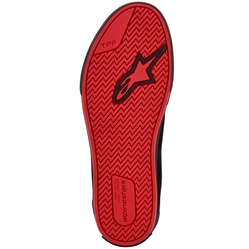 Alpinestars Ride-63 ādas motocikla zābaki melni-sarkani