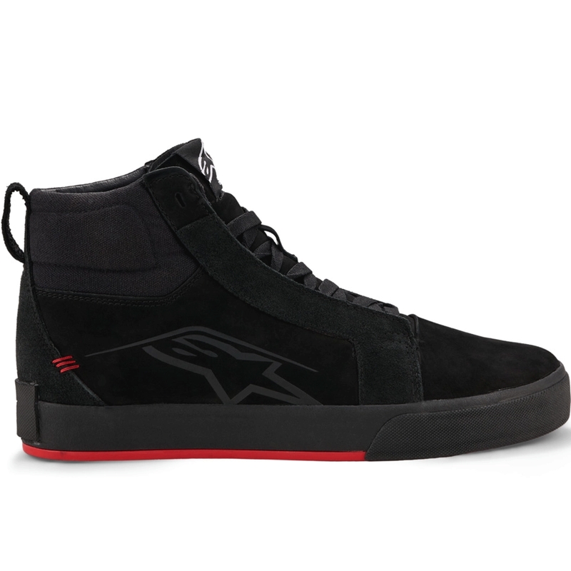 Alpinestars Ride-63 ādas motocikla zābaki melni-sarkani