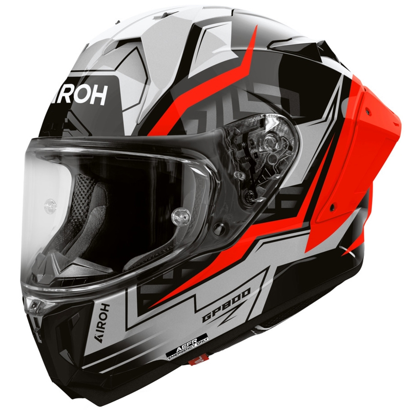 Airoh GP 800 Victory motocikla ķivere, sarkana