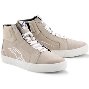 Alpinestars Ride-63 ādas motocikla zābaki, balti