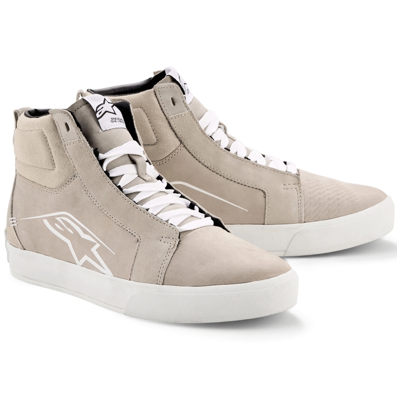 Alpinestars Ride-63 ādas motocikla zābaki, balti