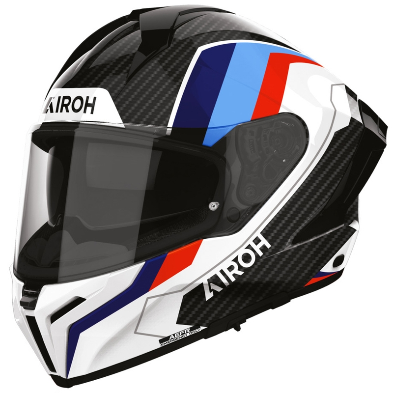 Airoh Matryx Carbon Rank slēgta motocikla ķivere melna-balta-zila