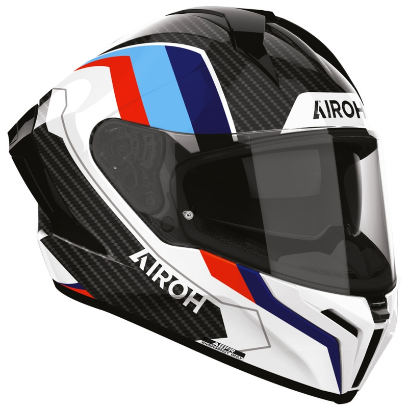 Airoh Matryx Carbon Rank slēgta motocikla ķivere melna-balta-zila