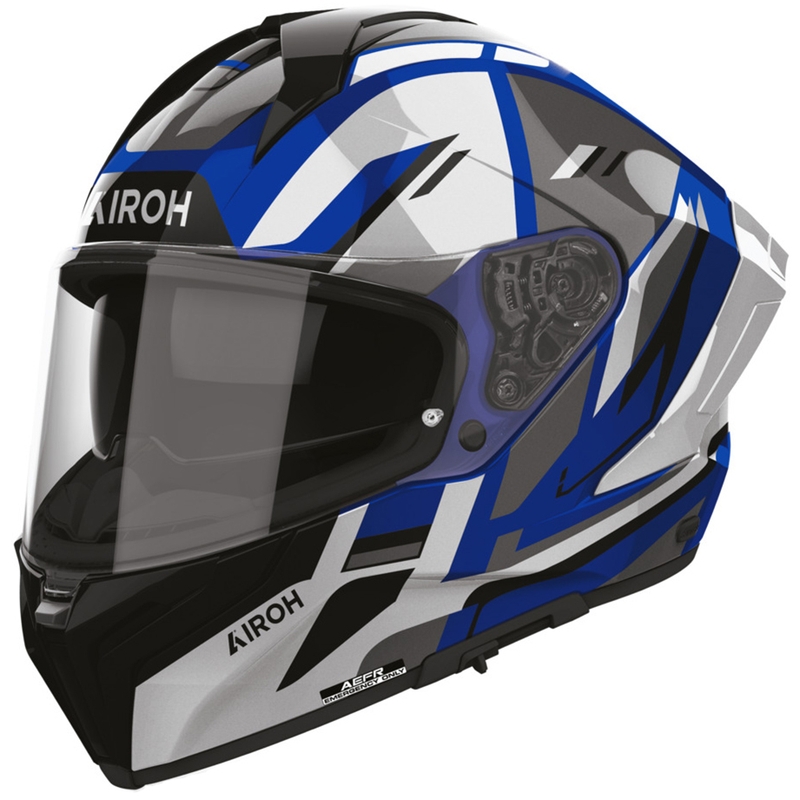 Airoh Matryx Sentry motocikla ķivere, pilna sejas, zila