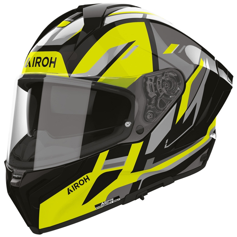 Airoh Matryx Sentry motocikla ķivere, dzeltena