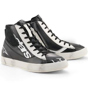 Alpinestars Stated Flair motociklu zābaki melni balti
