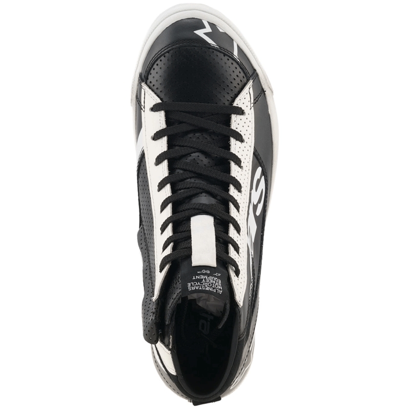Alpinestars Stated Flair motociklu zābaki melni balti