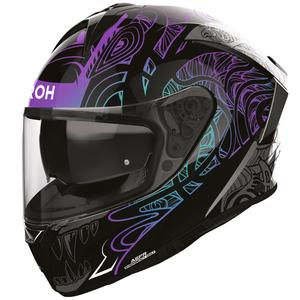 Airoh Spark 2 Silk motocikla ķivere, melna-violeta