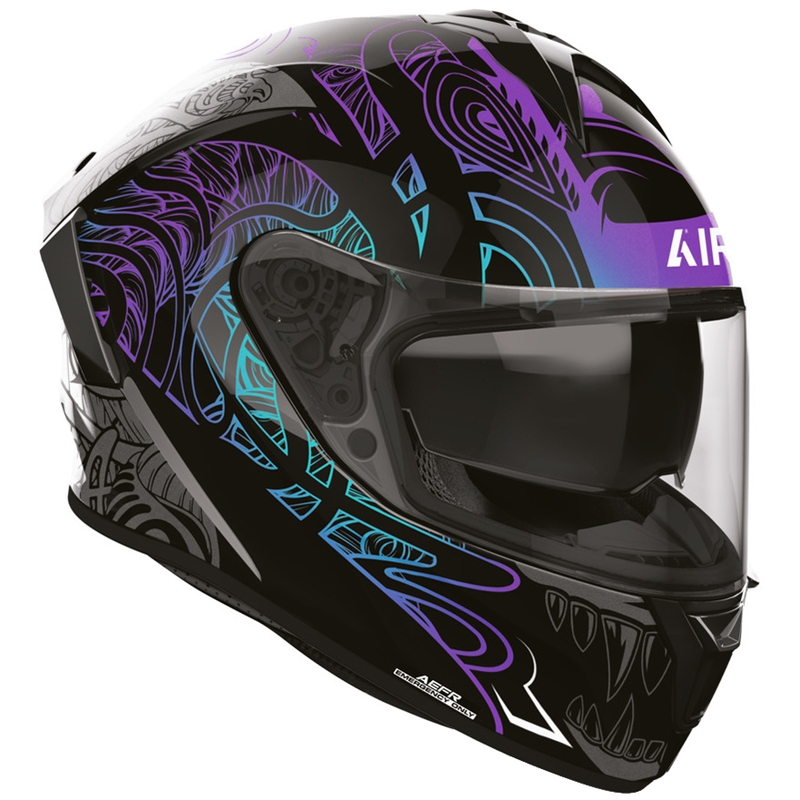 Airoh Spark 2 Silk motocikla ķivere, melna-violeta