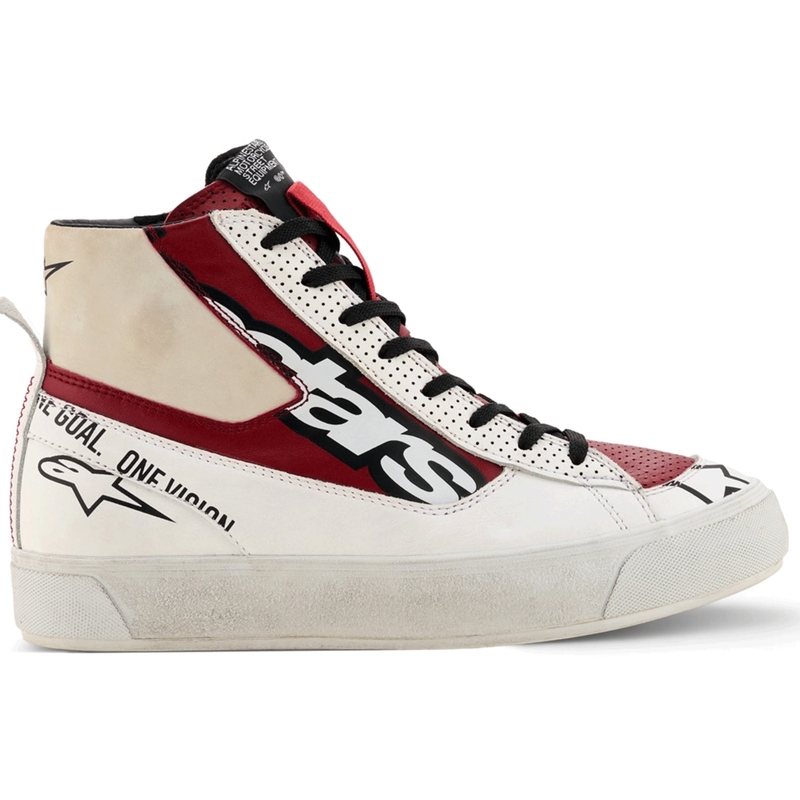 Alpinestars Stella Stated Flair sieviešu motocikla zābaki balti-sarkani