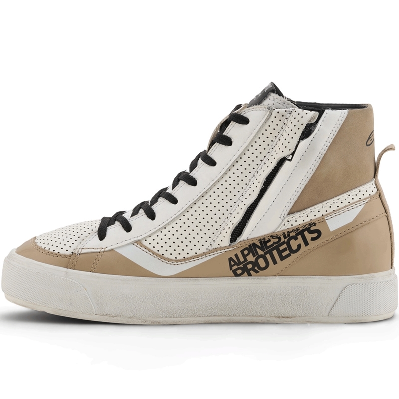 Alpinestars Stella Stated Flair sieviešu motocikla zābaki pelēkbalti
