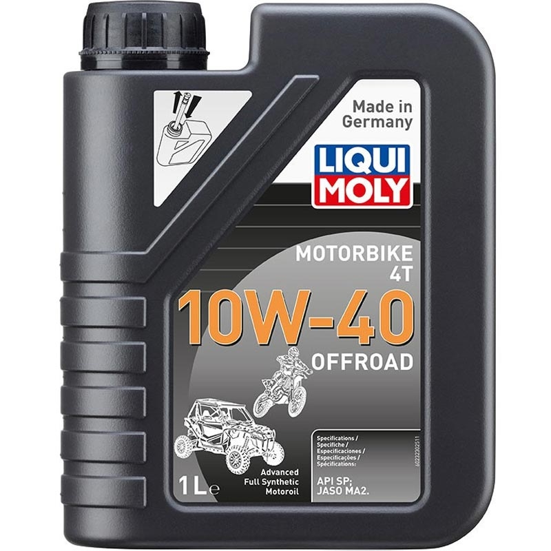 Sintētiskā motoreļļa Liqui Moly Motorbike 4T 10W40 Offroad 1 l