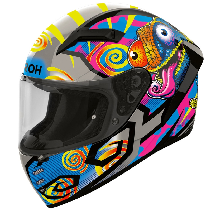 Airoh Connor Chameleon motocikla ķivere, pilna sejas, daudzkrāsaina