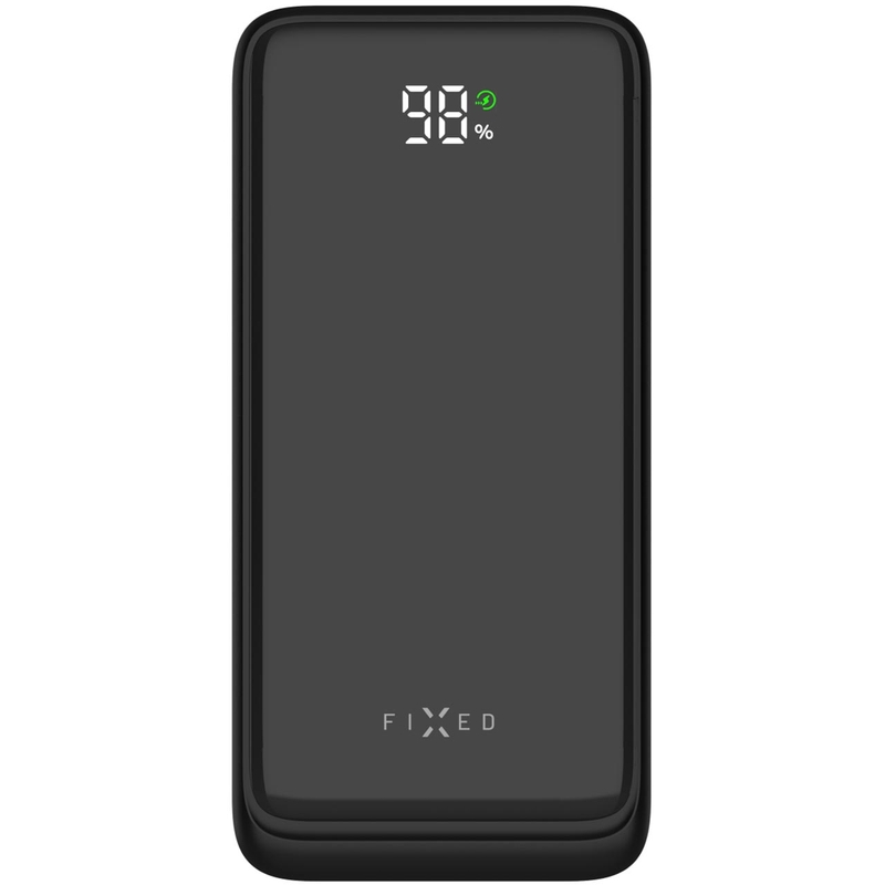 Pārnēsājamais akumulators Zen2 30 ar fiksētu uzlādes jaudu 30 000 mAh PD 20 W ar LCD displeju, melns