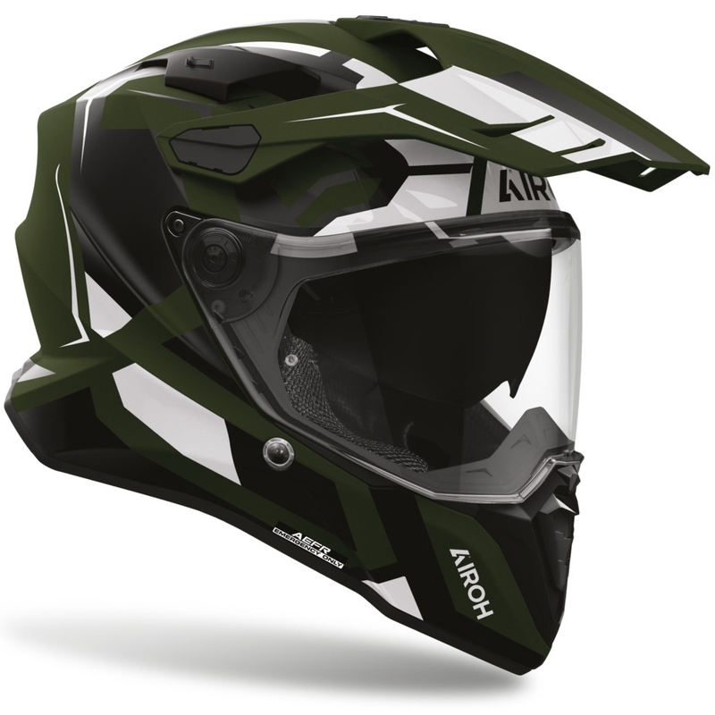 Airoh Commander 2 Polar motocikla ķivere, matēta, zaļa