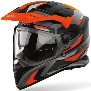 Enduro motocikla ķivere Airoh BADX-X Glitch matēti oranža