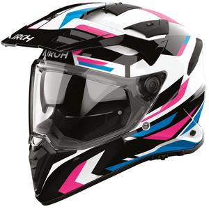 Enduro motocikla ķivere Airoh BADX-X Glitch rozā