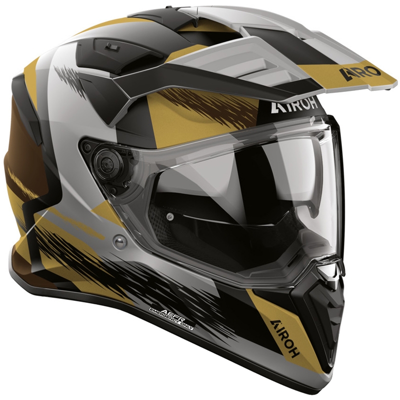 Enduro motocikla ķivere Airoh BADX-X Airspeed matēta smilšu