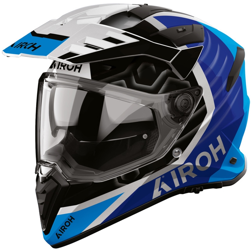 Enduro motocikla ķivere Airoh BADX-X Cube zila