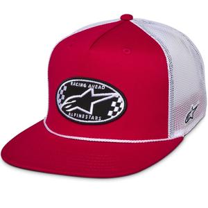 Alpinestars Contender Trucker cepure sarkana-balta