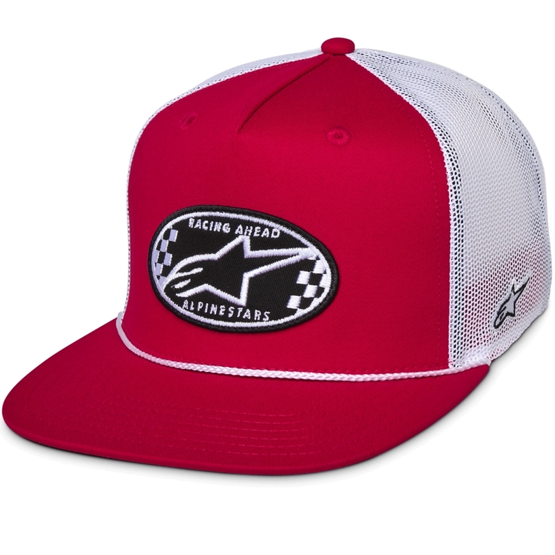 Alpinestars Contender Trucker cepure sarkana-balta