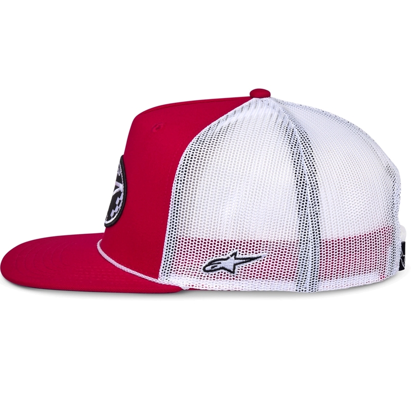 Alpinestars Contender Trucker cepure sarkana-balta
