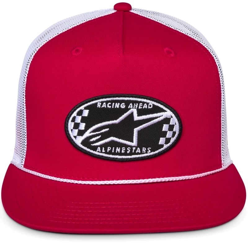 Alpinestars Contender Trucker cepure sarkana-balta